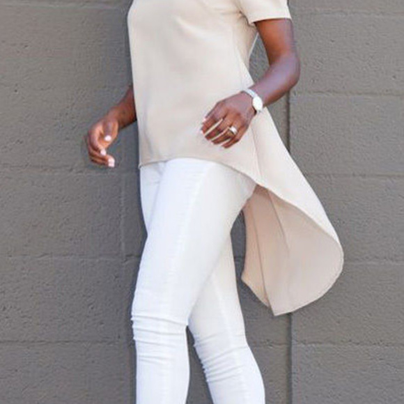 Women-Chiffon-round-neck-Top-Long-Sleeve-Shirt - Picture 2 of 3